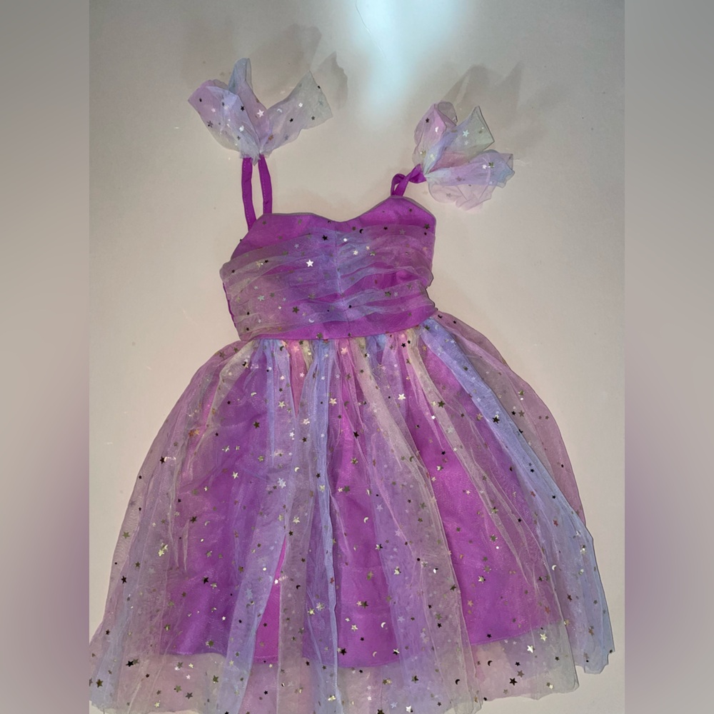 Purple Starry Tulle Dress